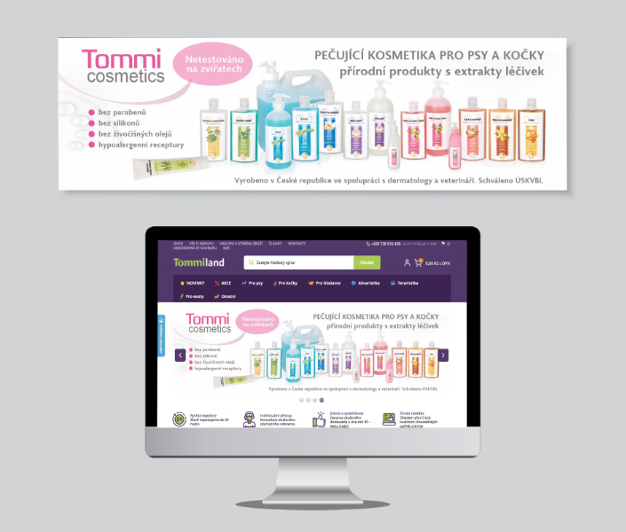 Webové bannery Tommi Cosmetics